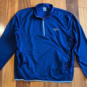 Callaway Quarter Zip Navy Dark Blue - Men’s XL